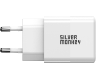 Silver Monkey Ładowarka sieciowa 20W USB-C PD, USB-A QC - 603413 - zdjęcie 2